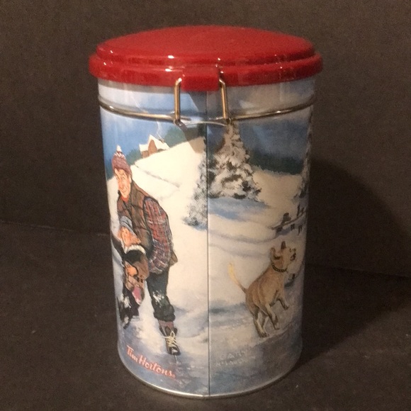 Tim Hortons “Skating Pond” Limited Edition Collector Series #003 Tin Canister - Picture 2 of 7